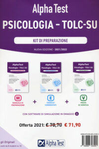 ALPHA TEST. PSICOLOGIA. TOLC-SU. KIT DI