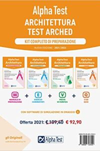 ALPHA TEST ARCHITETTURA. KIT COMPLETO DI